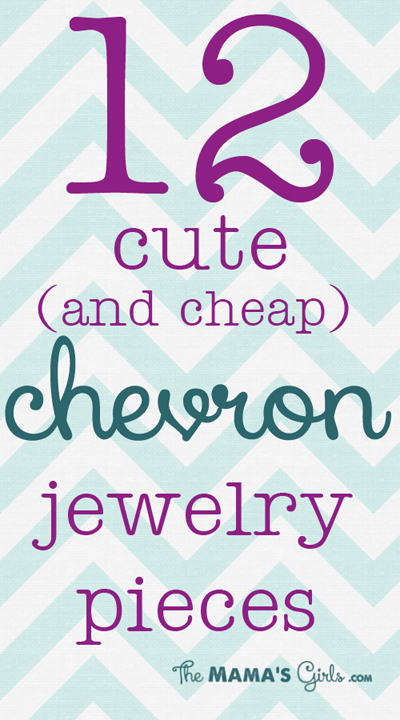 12 cute and cheap CHEVRON jewelry pieces