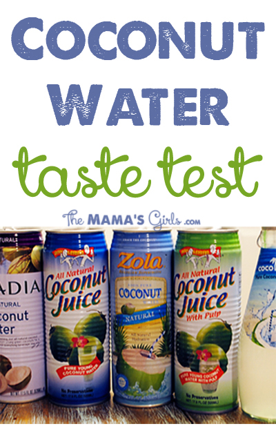Coconut Water Taste Test. And the winner is ....