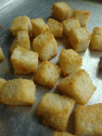 toasted croutons
