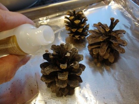 add scent to pinecones