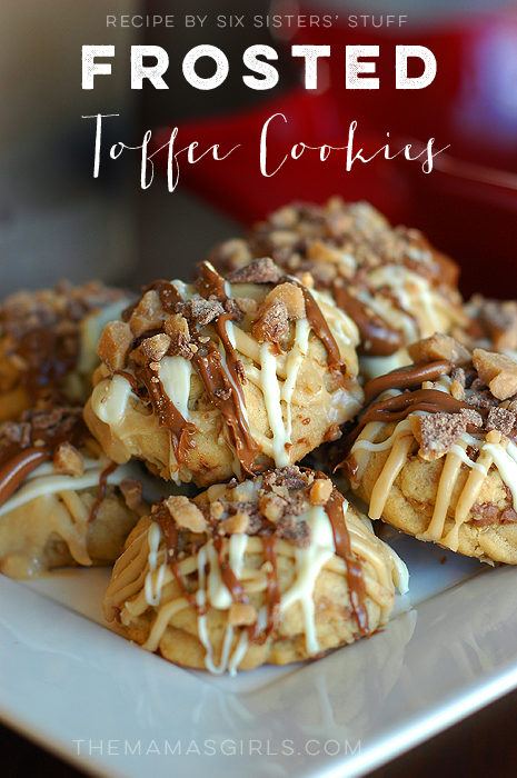 Frosted Toffee Cookies from Six Sisters Stuff
