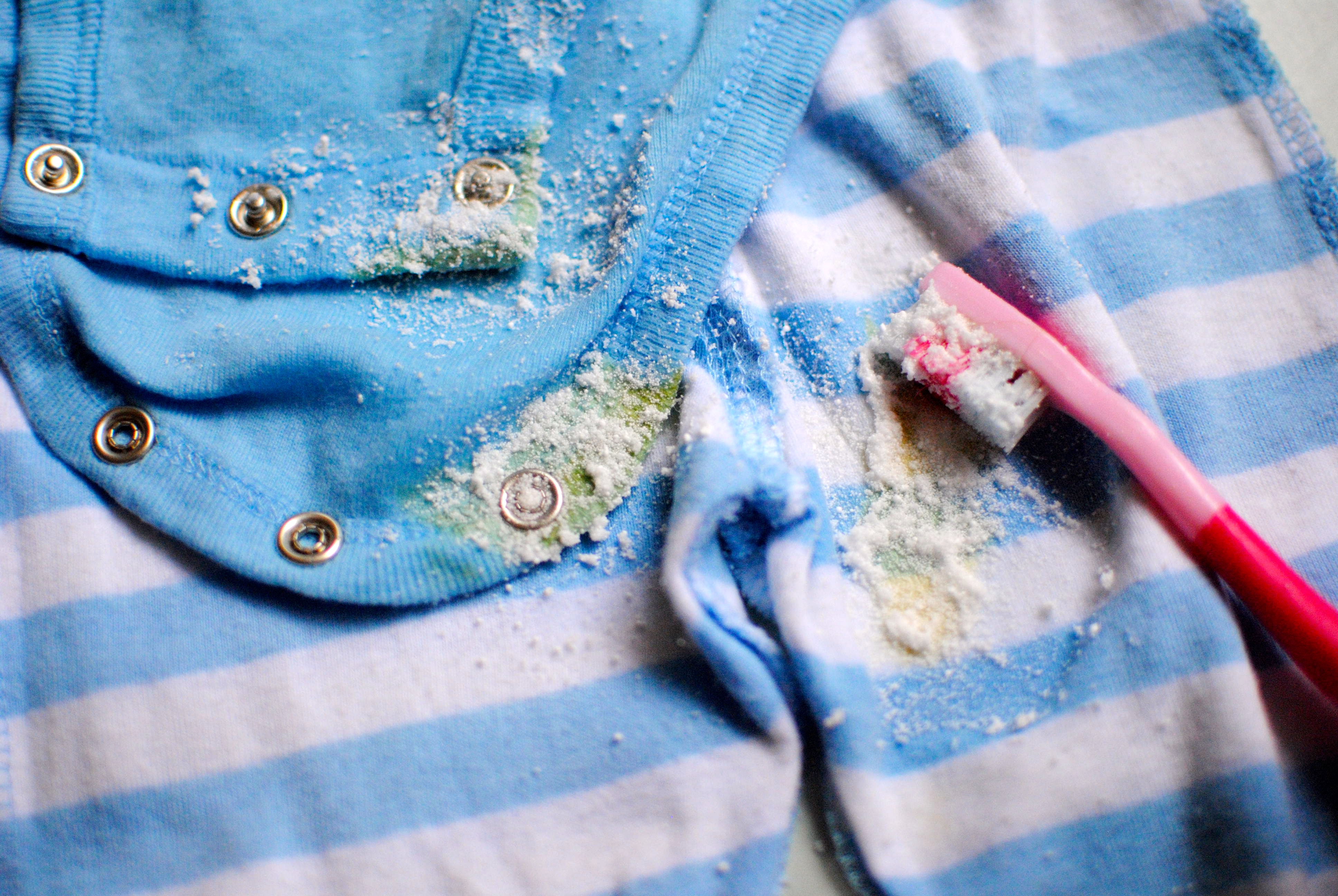 How to remove the yellow infant stains