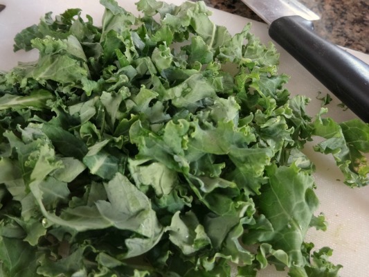 Chopped Kale for Zuppa Toscana