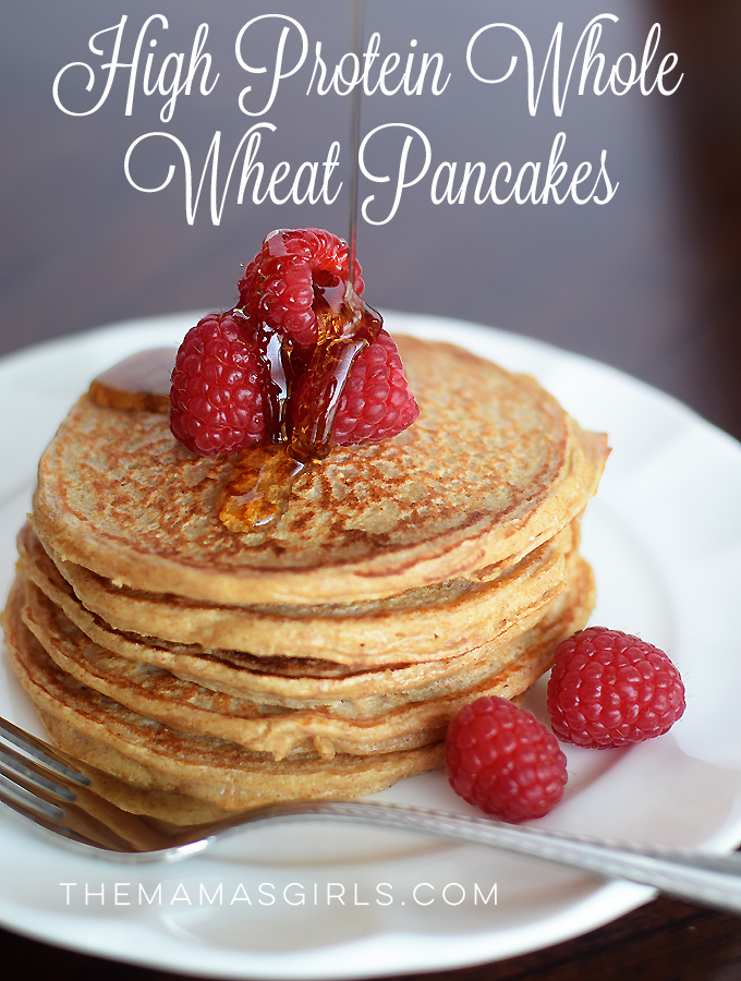 High Protein Pancakes - whole wheat