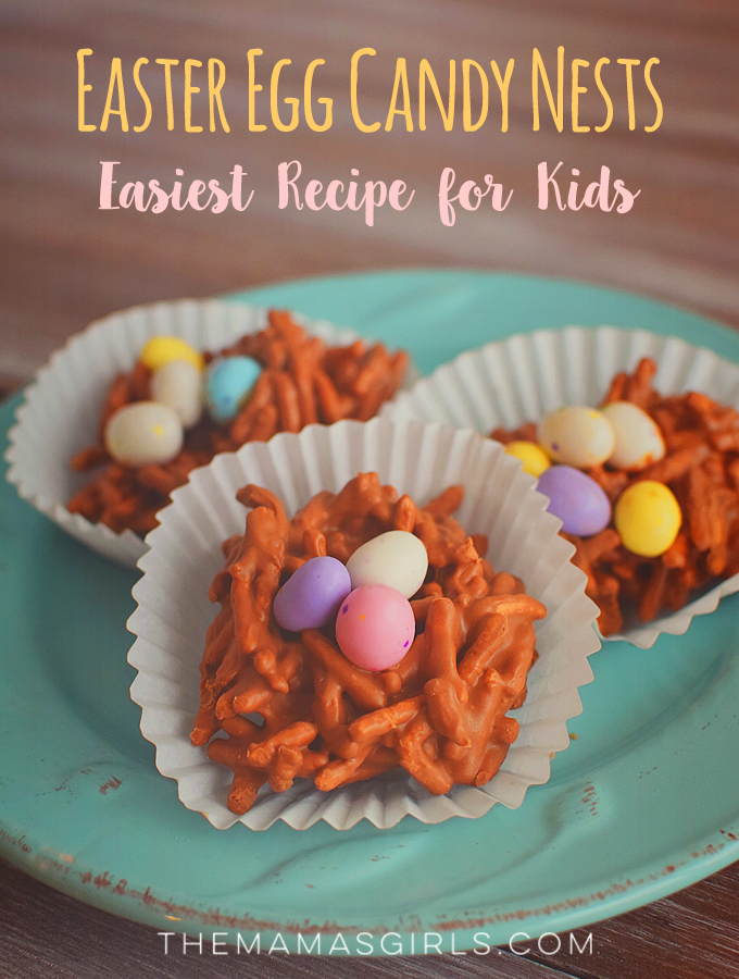 Easter Egg Candy Nests - Easiest Recipe for Kids