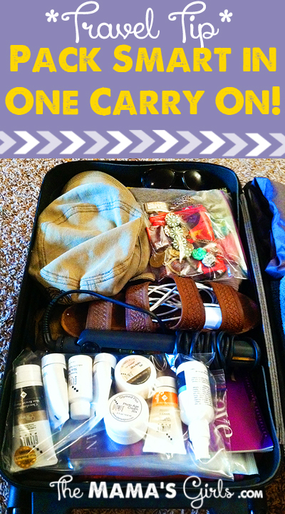 How to pack all your stuff in one carry on bag!