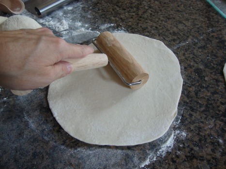 roll out dough-