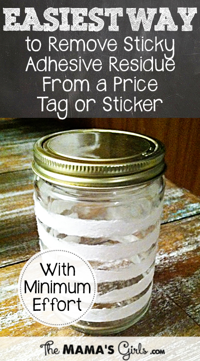 Easiest way to remove sticky residue from a sticker or price tag