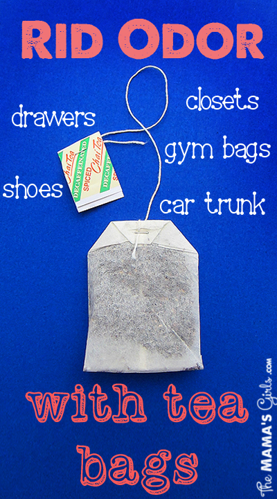 Rid odors with tea bags