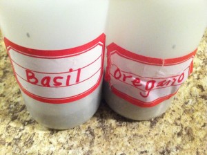 Oregano - untreated DIY waterresitan labels