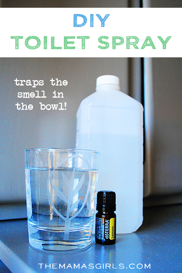 DIY Toilet Spray! Traps the smell in the bowl!