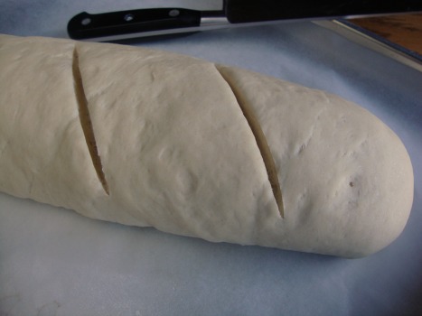 french bread unbaked loaf