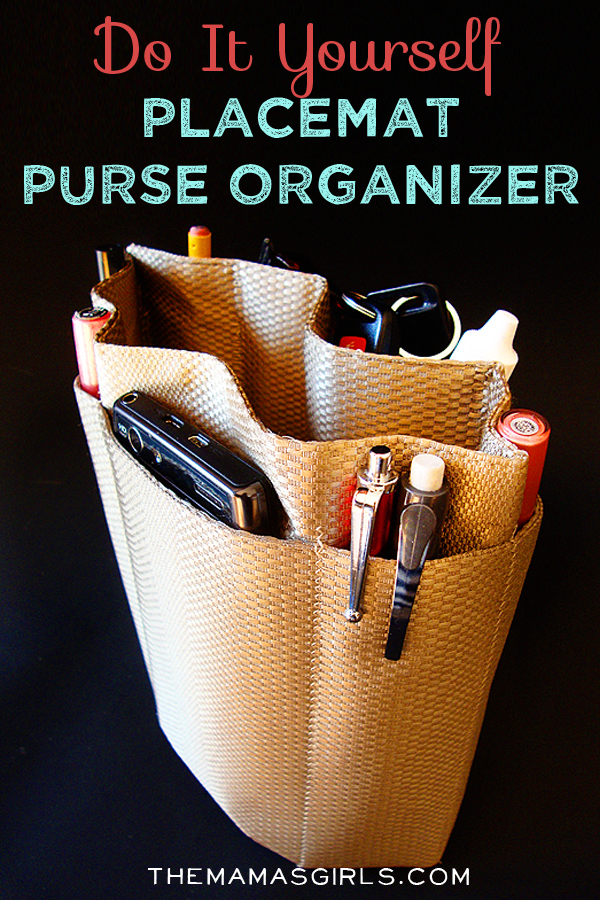 Do It Yourself Placemat Purse Organizer
