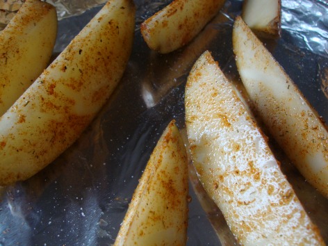 potato wedges with seasoning