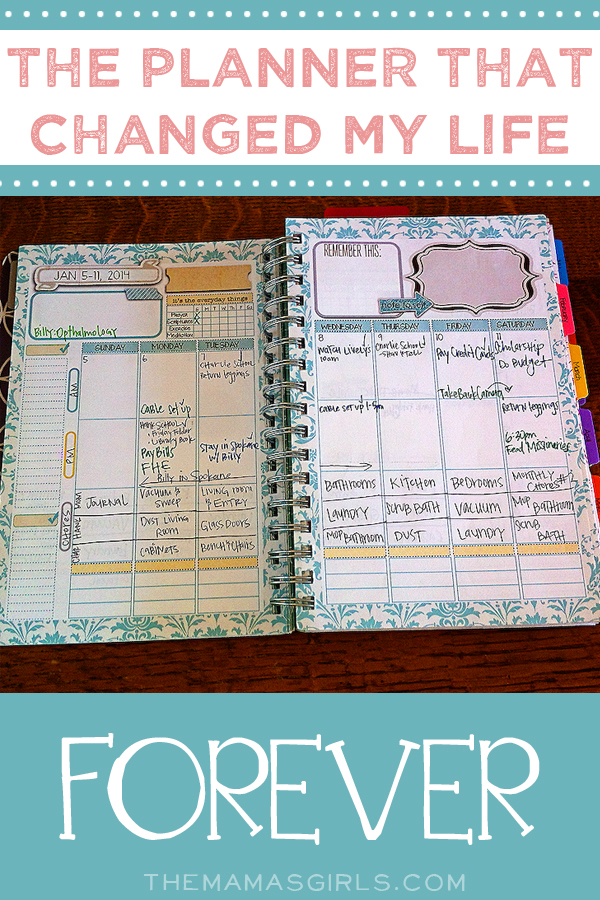 The planner that changed my life!  A must-have for moms!