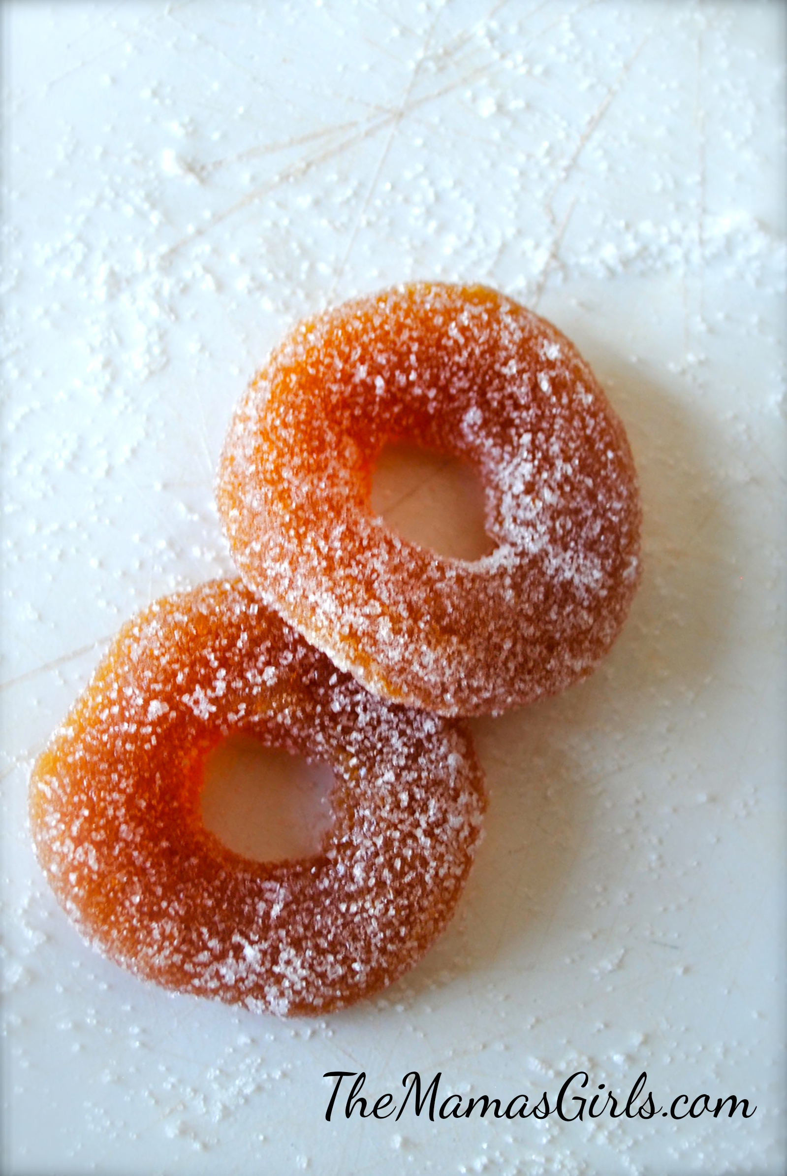 Homemade Peach Rings with real fruit