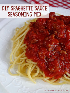 DIY Spaghetti Sauce Seasoning Mix -