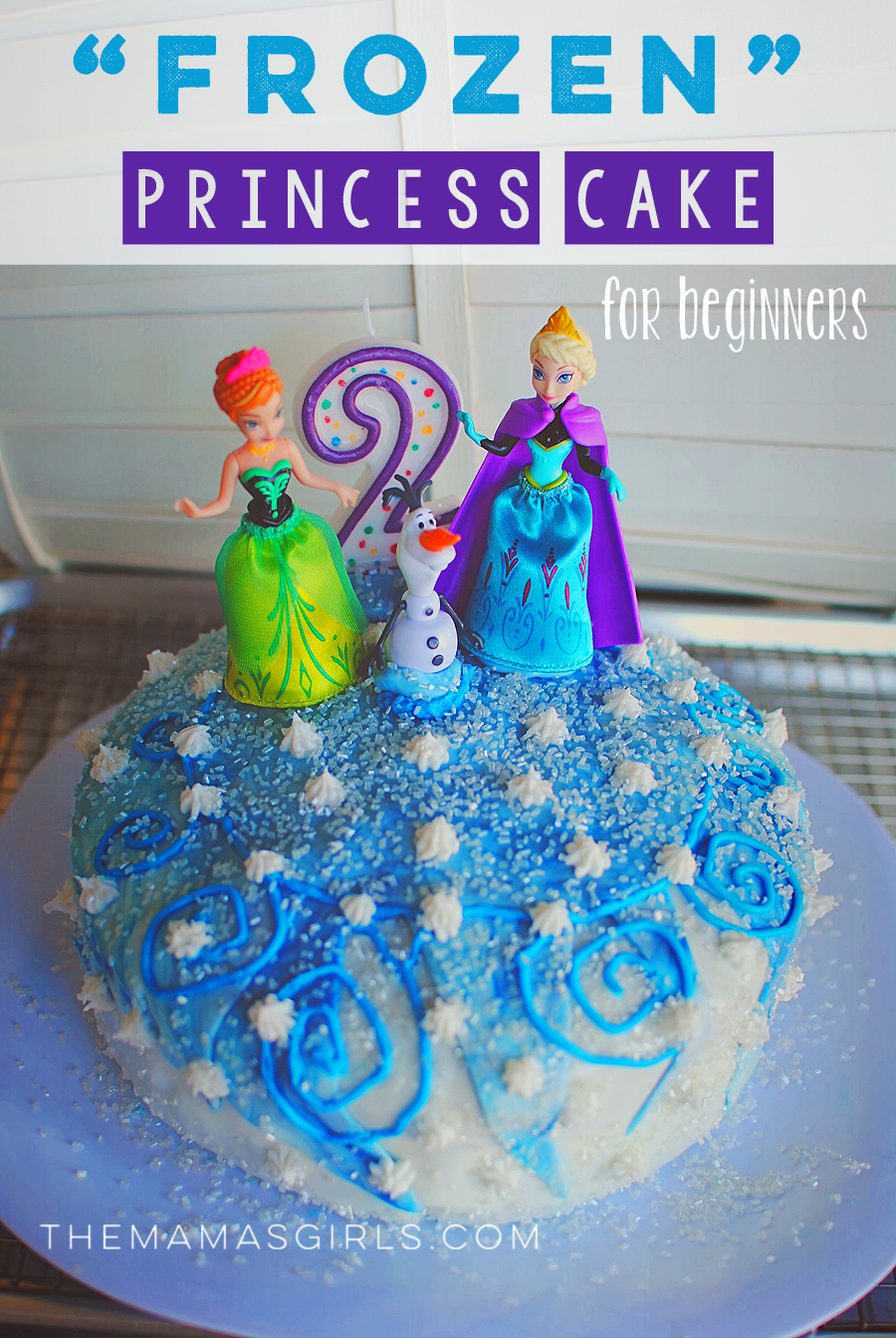 Frozen Princess Cake Tutorial for Beginners