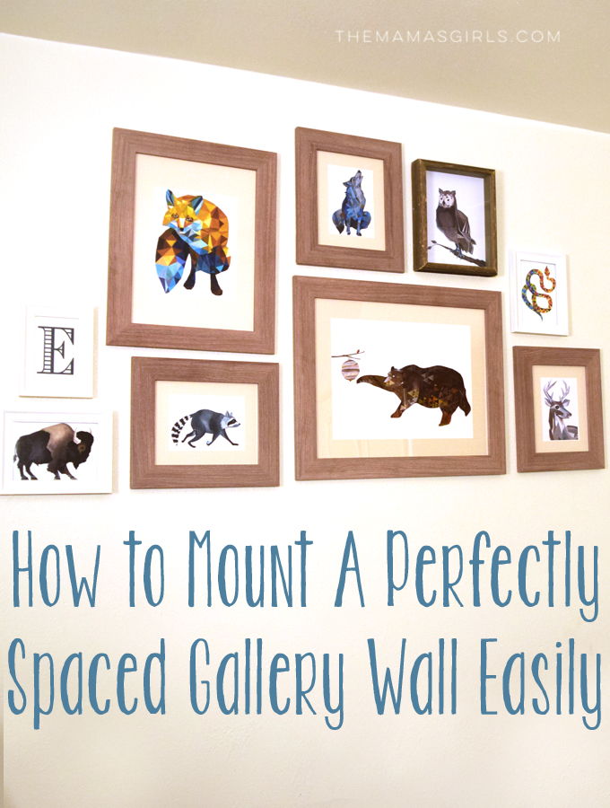 How to Mount A Perfectly Spaced Gallery Wall Easily!