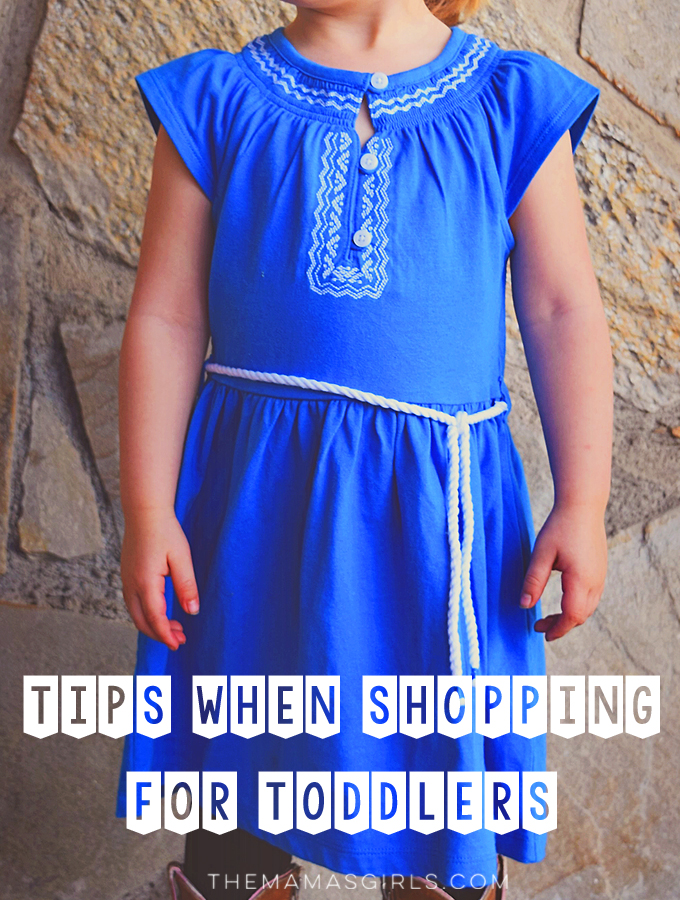 tips for shopping for toddlers - great tips
