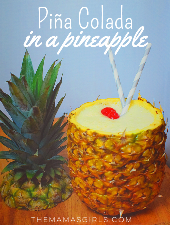 Piña Colada in a Pineapple