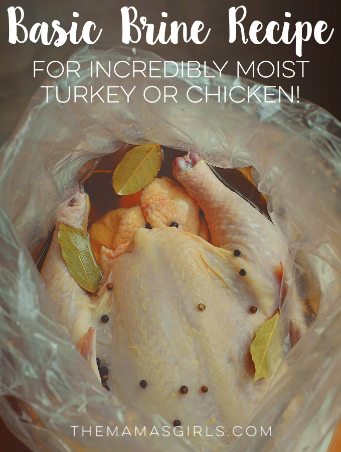 Basic Brine Recipe- for incredibly moist turkey or chicken!