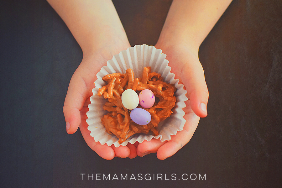 Easter Egg Candy Nests - Easiest Recipe for Kids