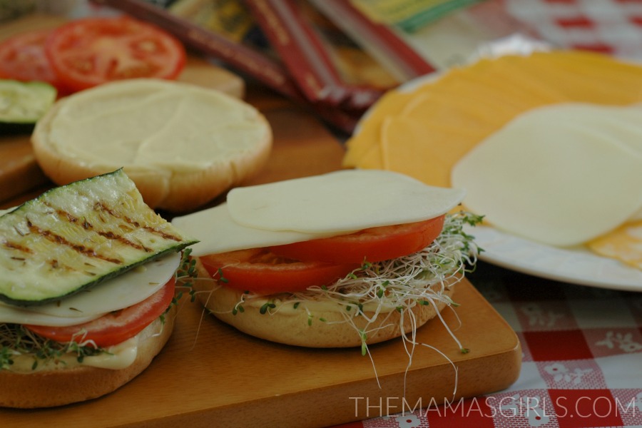 Grilled Zucchini Sandwich with Sargento Sliced Cheese - themamasgirls.com